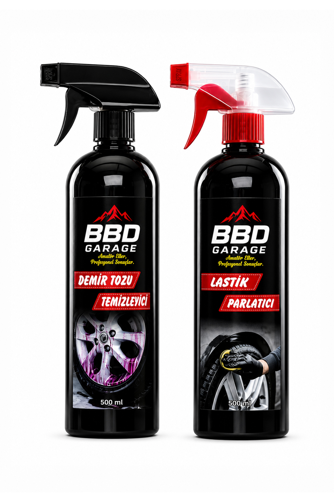 BBD GARAGE Demir Tozu + Lastik Parlatıcı İkili Set