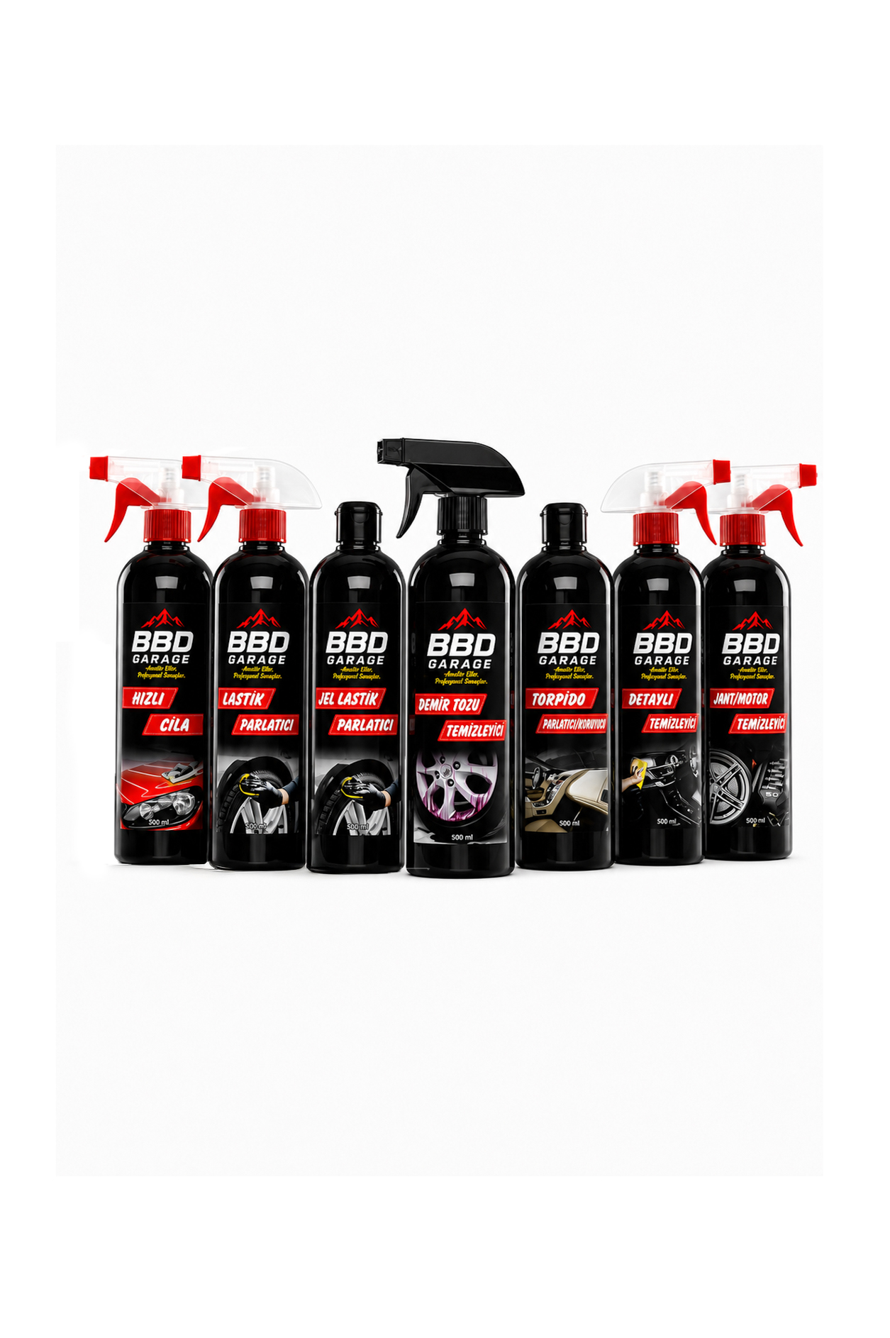 BBD GARAGE 7'li Eksiksiz Araç Bakım Seti 2